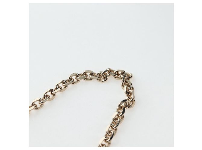 Christian Dior Cannage Chain Shoulder Phone Pouch Lamb Skin 2way Auth 203691V D'oro Verde - vista 15