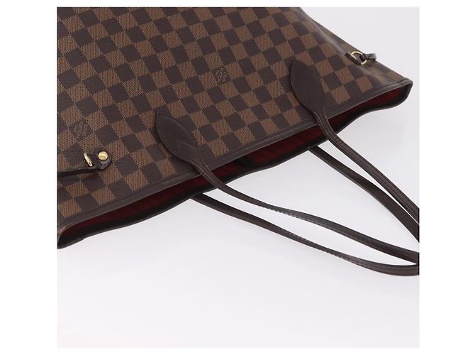 Borsa Tote LOUIS VUITTON Damier Ebene Neverfull MM N51105 LV Auth 200534A - vista 14