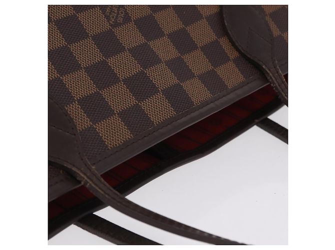 Borsa Tote LOUIS VUITTON Damier Ebene Neverfull MM N51105 LV Auth 200534A - vista 16