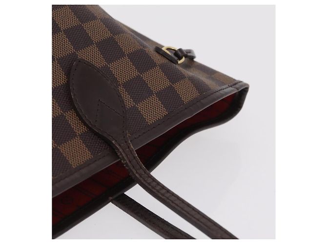 Borsa Tote LOUIS VUITTON Damier Ebene Neverfull MM N51105 LV Auth 200534A - vista 17
