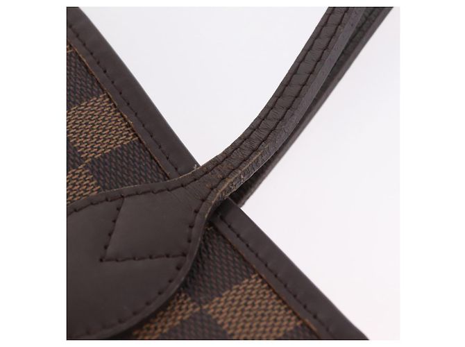 Borsa Tote LOUIS VUITTON Damier Ebene Neverfull MM N51105 LV Auth 200534A - vista 19