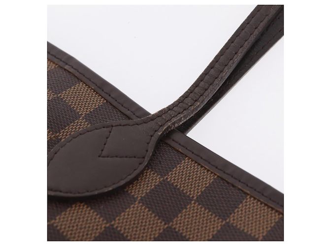 Borsa Tote LOUIS VUITTON Damier Ebene Neverfull MM N51105 LV Auth 200534A - vista 20