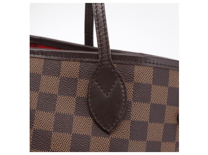 Borsa Tote LOUIS VUITTON Damier Ebene Neverfull MM N51105 LV Auth 200534A - vista 21