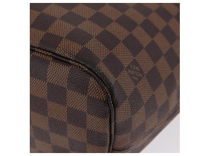 Borsa Tote LOUIS VUITTON Damier Ebene Neverfull MM N51105 LV Auth 200534A - vista 24