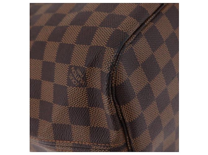 Borsa Tote LOUIS VUITTON Damier Ebene Neverfull MM N51105 LV Auth 200534A - vista 25