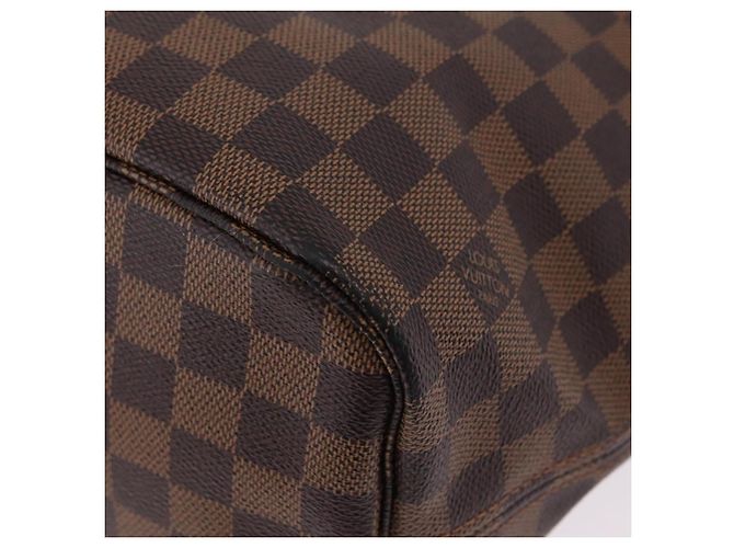 Borsa Tote LOUIS VUITTON Damier Ebene Neverfull MM N51105 LV Auth 200534A - vista 26