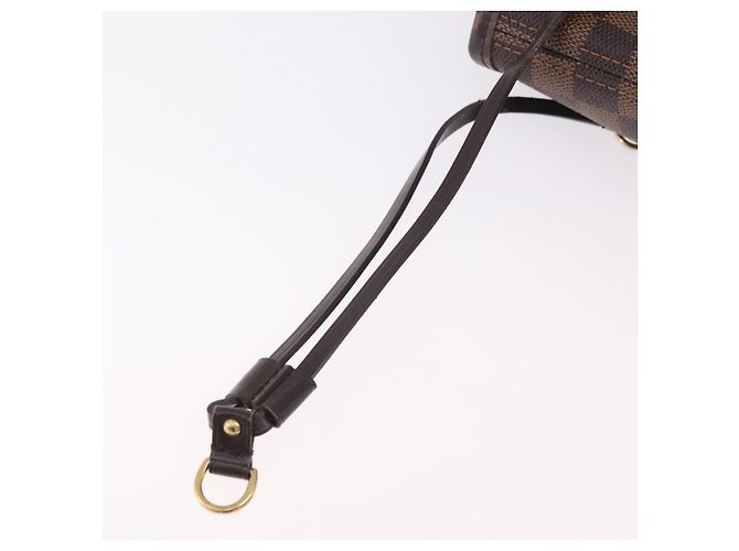 Borsa Tote LOUIS VUITTON Damier Ebene Neverfull MM N51105 LV Auth 200534A - vista 28