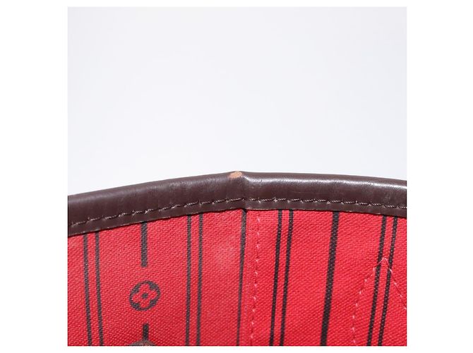 Borsa Tote LOUIS VUITTON Damier Ebene Neverfull MM N51105 LV Auth 200534A - vista 32