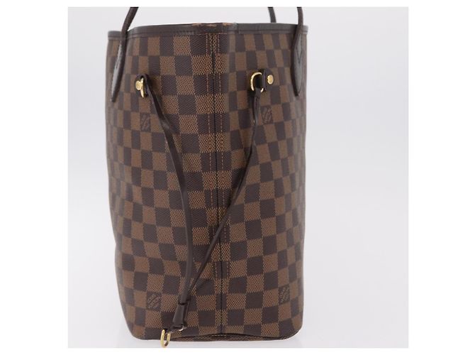 Borsa Tote LOUIS VUITTON Damier Ebene Neverfull MM N51105 LV Auth 200534A - vista 6