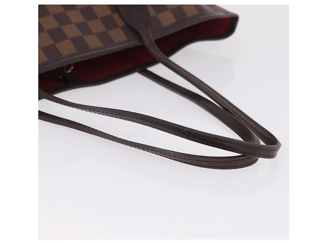 Borsa Tote LOUIS VUITTON Damier Ebene Neverfull MM N51105 LV Auth 200534A - vista 9
