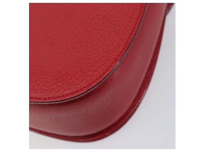 Borsa a Mano GUCCI Bamboo Pelle Rossa Oro 000 1227 0633 Auth ep16228A Rosso D'oro - vista 15