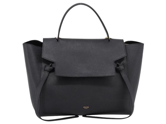 Céline Borsa a mano CELINE Belt Bag in pelle 2way Nero Oro Auth ka6406V D'oro - vista 13
