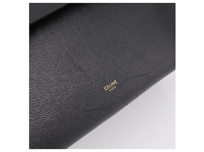 Céline Borsa a mano CELINE Belt Bag in pelle 2way Nero Oro Auth ka6406V D'oro - vista 19
