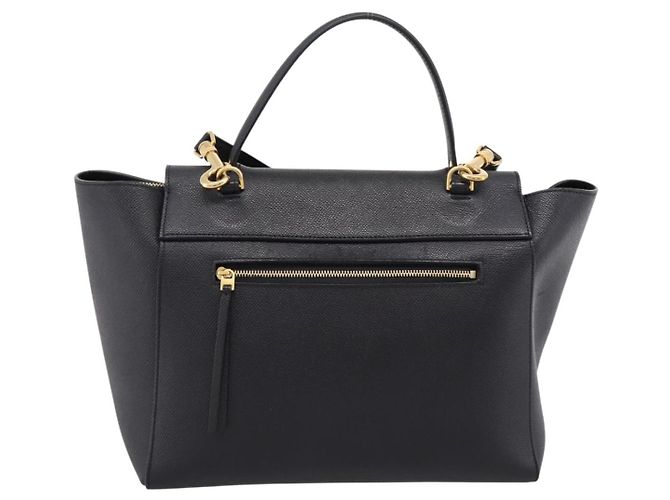 Céline Borsa a mano CELINE Belt Bag in pelle 2way Nero Oro Auth ka6406V D'oro - vista 2