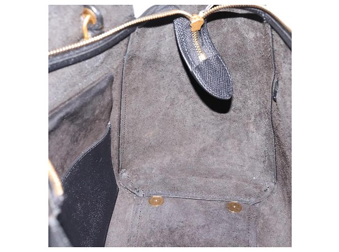 Céline Borsa a mano CELINE Belt Bag in pelle 2way Nero Oro Auth ka6406V D'oro - vista 23