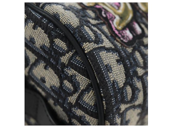 Borsa a tracolla Christian Dior Trotter Canvas Navy Auth 204908SAM Blu navy - vista 15
