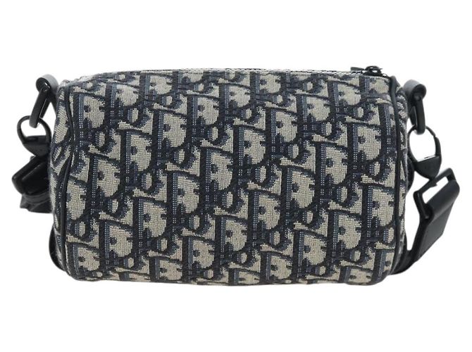 Borsa a tracolla Christian Dior Trotter Canvas Navy Auth 204908SAM Blu navy - vista 2