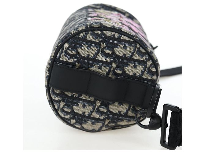 Borsa a tracolla Christian Dior Trotter Canvas Navy Auth 204908SAM Blu navy - vista 4
