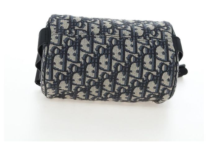 Borsa a tracolla Christian Dior Trotter Canvas Navy Auth 204908SAM Blu navy - vista 5