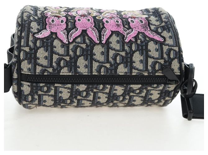 Borsa a tracolla Christian Dior Trotter Canvas Navy Auth 204908SAM Blu navy - vista 6