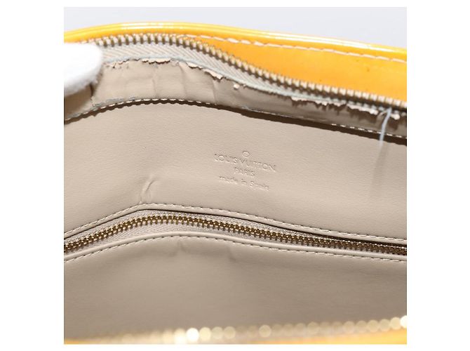 LOUIS VUITTON Monogram Vernis Houston Handtasche Beige M91004 LV Auth gh2356 - Ansicht 10