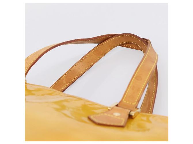 LOUIS VUITTON Monogram Vernis Houston Handtasche Beige M91004 LV Auth gh2356 - Ansicht 14