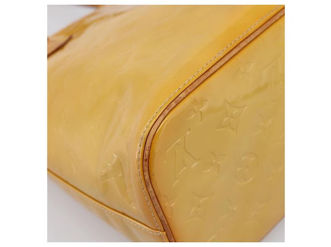LOUIS VUITTON Monogram Vernis Houston Handtasche Beige M91004 LV Auth gh2356 - Ansicht 18