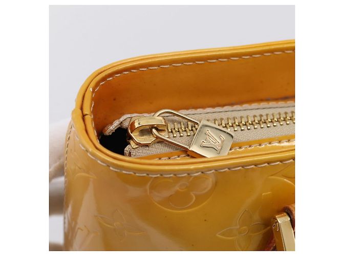 LOUIS VUITTON Monogram Vernis Houston Handtasche Beige M91004 LV Auth gh2356 - Ansicht 19