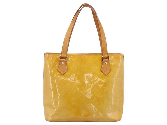 LOUIS VUITTON Monogram Vernis Houston Handtasche Beige M91004 LV Auth gh2356 - Ansicht 2