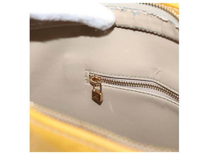LOUIS VUITTON Monogram Vernis Houston Handtasche Beige M91004 LV Auth gh2356 - Ansicht 22