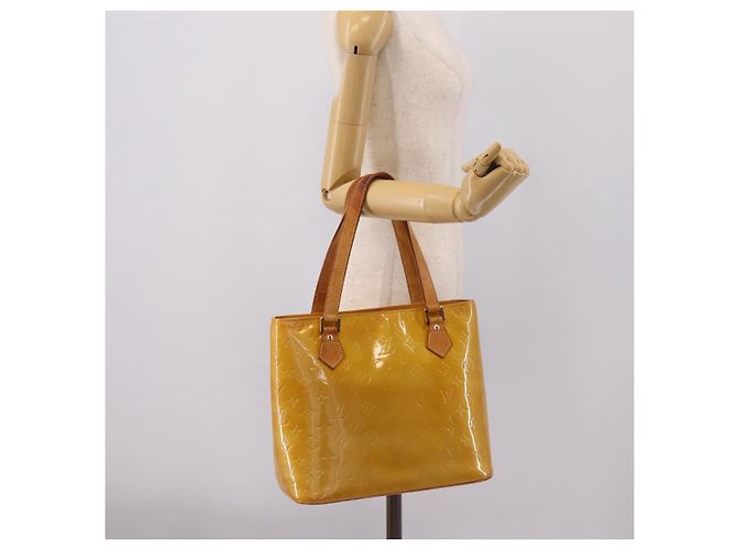 LOUIS VUITTON Monogram Vernis Houston Handtasche Beige M91004 LV Auth gh2356 - Ansicht 25