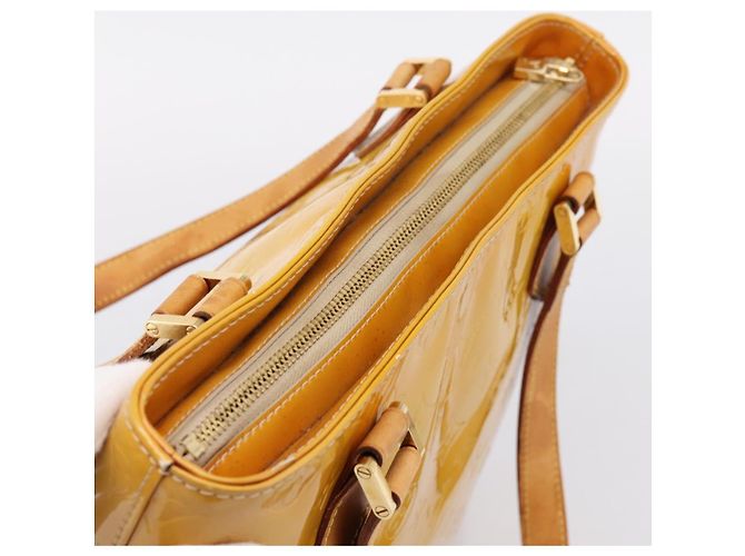 LOUIS VUITTON Monogram Vernis Houston Handtasche Beige M91004 LV Auth gh2356 - Ansicht 6