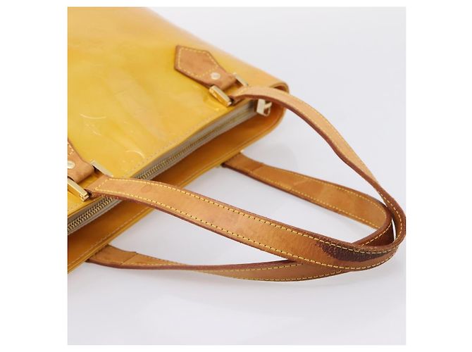 LOUIS VUITTON Monogram Vernis Houston Handtasche Beige M91004 LV Auth gh2356 - Ansicht 7