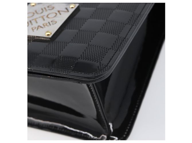 Borsa a tracolla LOUIS VUITTON Damier Vernis Club Black M92127 LV Auth ep16276V Negro - vista 15
