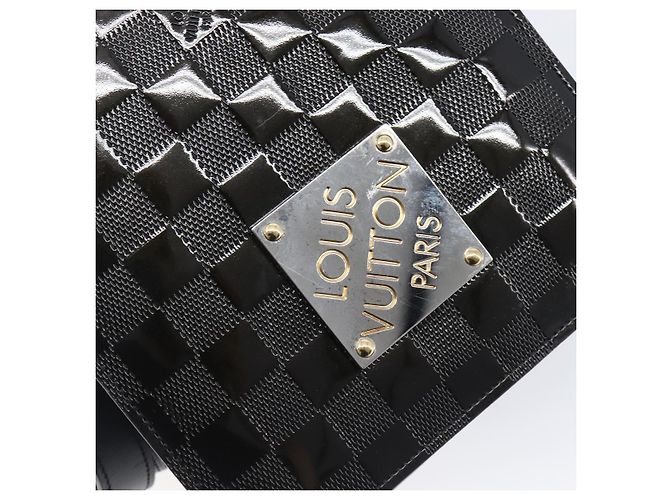 Borsa a tracolla LOUIS VUITTON Damier Vernis Club Black M92127 LV Auth ep16276V Negro - vista 19