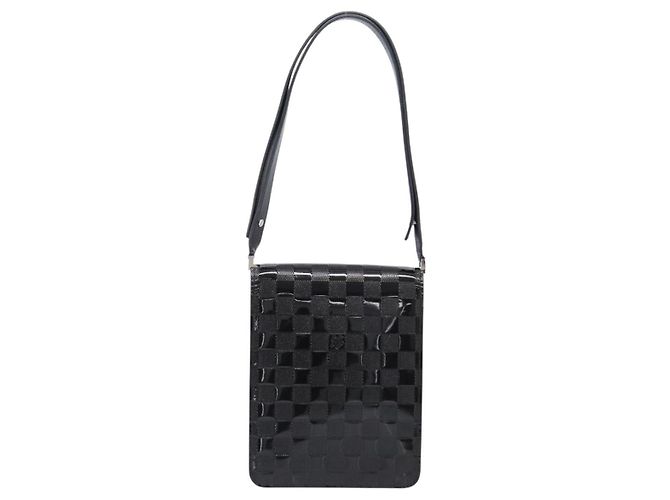 Borsa a tracolla LOUIS VUITTON Damier Vernis Club Black M92127 LV Auth ep16276V Negro - vista 2
