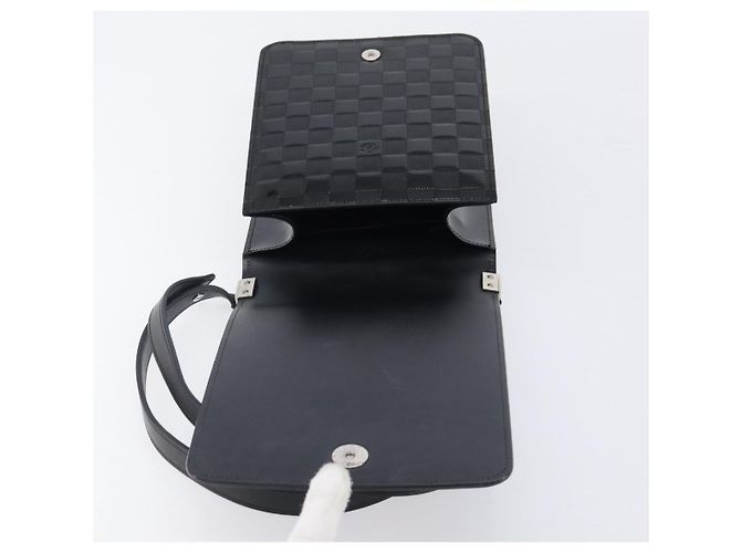 Borsa a tracolla LOUIS VUITTON Damier Vernis Club Black M92127 LV Auth ep16276V Negro - vista 20