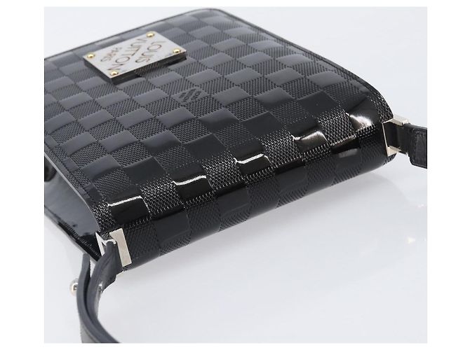 Borsa a tracolla LOUIS VUITTON Damier Vernis Club Black M92127 LV Auth ep16276V Negro - vista 6