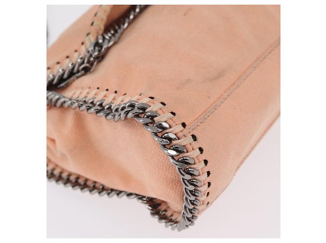 Stella Mc Cartney Borsa Stella McCartney Falabella Chain Bag Polyester Orange Silver 364519 Auth 206228 Argento Arancione - vista 15