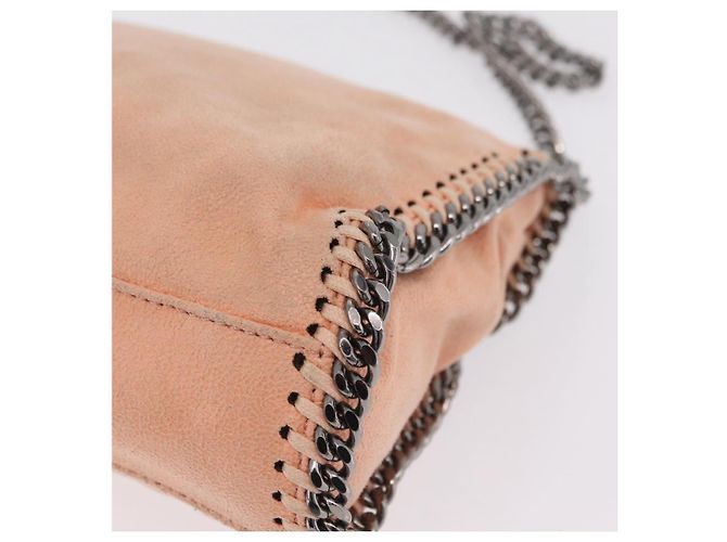 Stella Mc Cartney Borsa Stella McCartney Falabella Chain Bag Polyester Orange Silver 364519 Auth 206228 Argento Arancione - vista 18