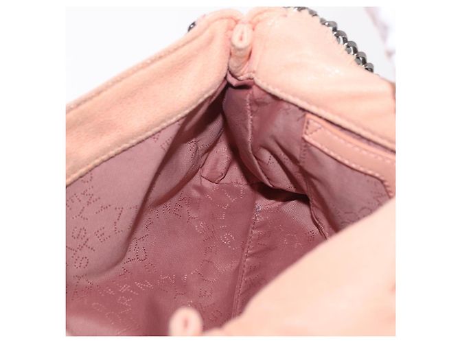 Stella Mc Cartney Borsa Stella McCartney Falabella Chain Bag Polyester Orange Silver 364519 Auth 206228 Argento Arancione - vista 24
