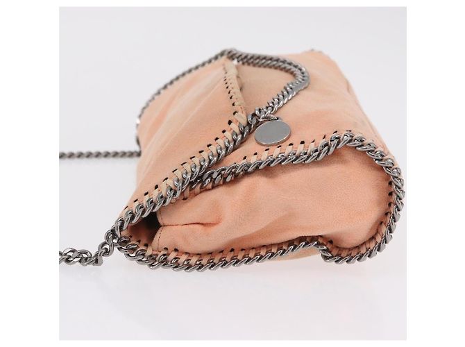 Stella Mc Cartney Borsa Stella McCartney Falabella Chain Bag Polyester Orange Silver 364519 Auth 206228 Argento Arancione - vista 5