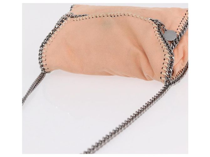 Stella Mc Cartney Borsa Stella McCartney Falabella Chain Bag Polyester Orange Silver 364519 Auth 206228 Argento Arancione - vista 7