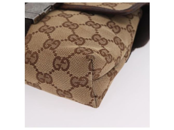 Gürteltasche GUCCI GG Canvas Beige Silver 131236 Auth ep15942 Silber - Ansicht 16