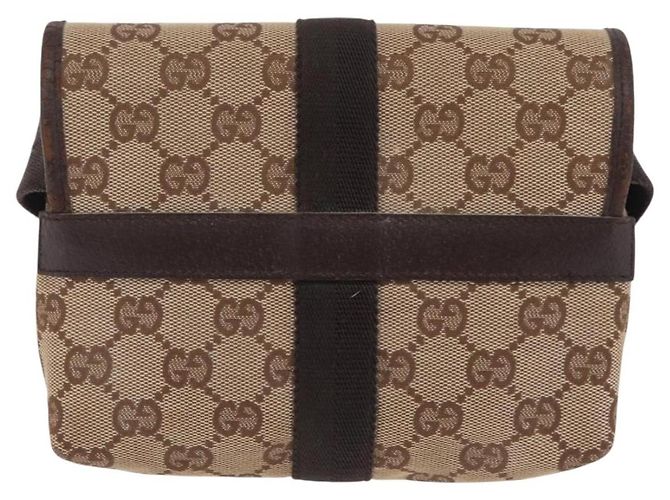 Gürteltasche GUCCI GG Canvas Beige Silver 131236 Auth ep15942 Silber - Ansicht 2