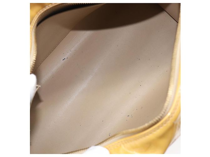 Borsa LOUIS VUITTON Monogram Vernis Tompkins Square Bag Beige M91149 LV Auth ep15870 - vista 10