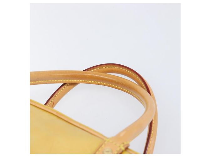 Borsa LOUIS VUITTON Monogram Vernis Tompkins Square Bag Beige M91149 LV Auth ep15870 - vista 14