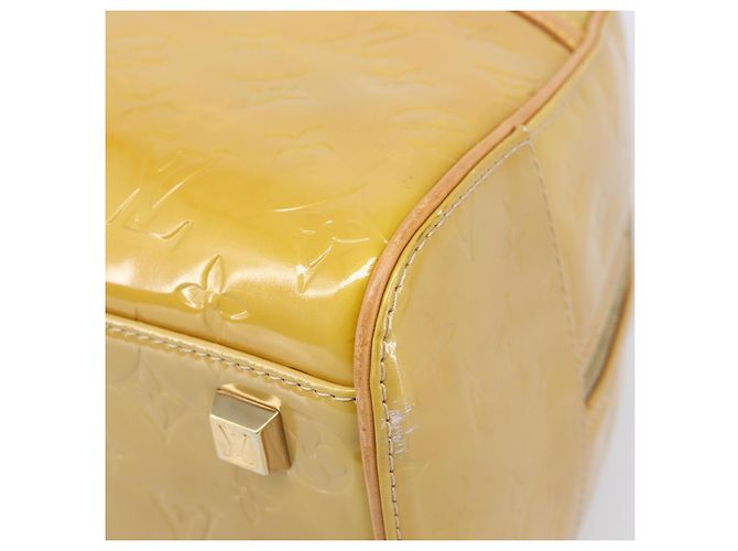 Borsa LOUIS VUITTON Monogram Vernis Tompkins Square Bag Beige M91149 LV Auth ep15870 - vista 15