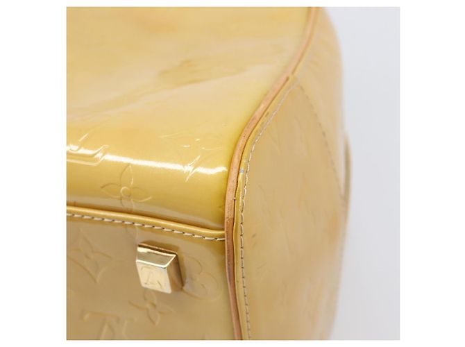 Borsa LOUIS VUITTON Monogram Vernis Tompkins Square Bag Beige M91149 LV Auth ep15870 - vista 17