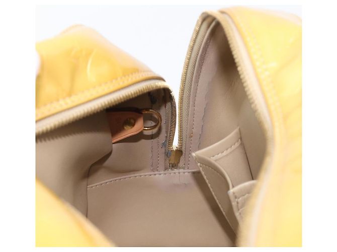 Borsa LOUIS VUITTON Monogram Vernis Tompkins Square Bag Beige M91149 LV Auth ep15870 - vista 26